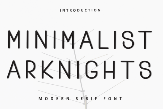 Minimalist Arknights Font